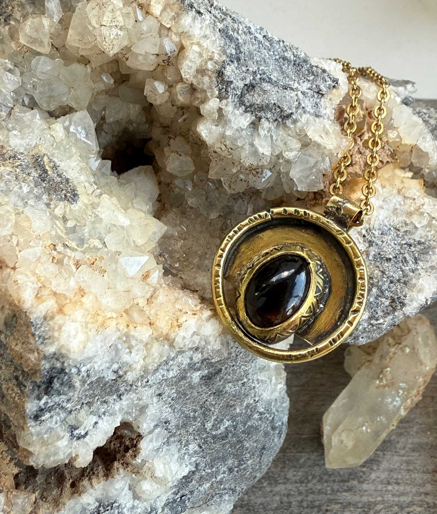 Collana con Quarzo Fumé - immagine 2